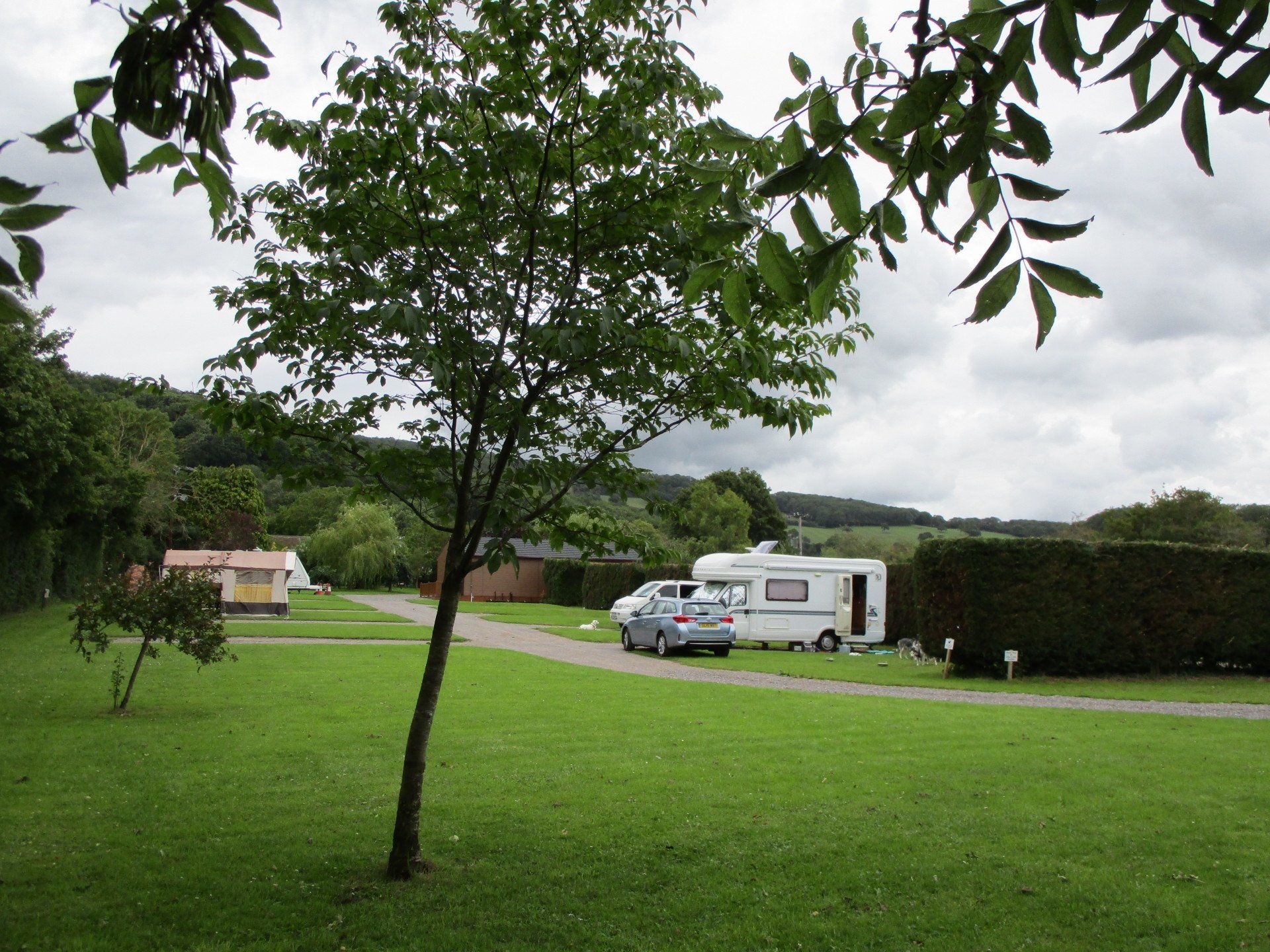 Caravan park near cheddar gorge.