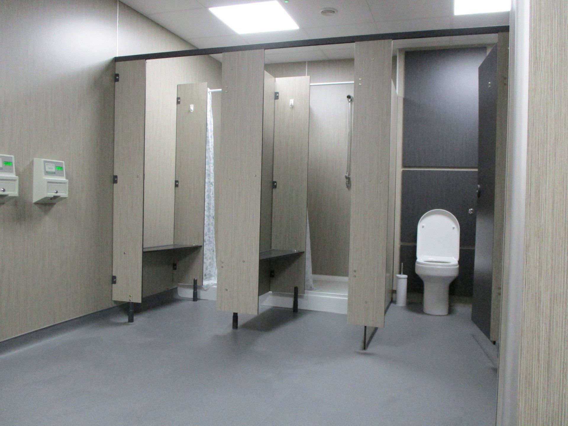 Facilities in cheddar caravan site.