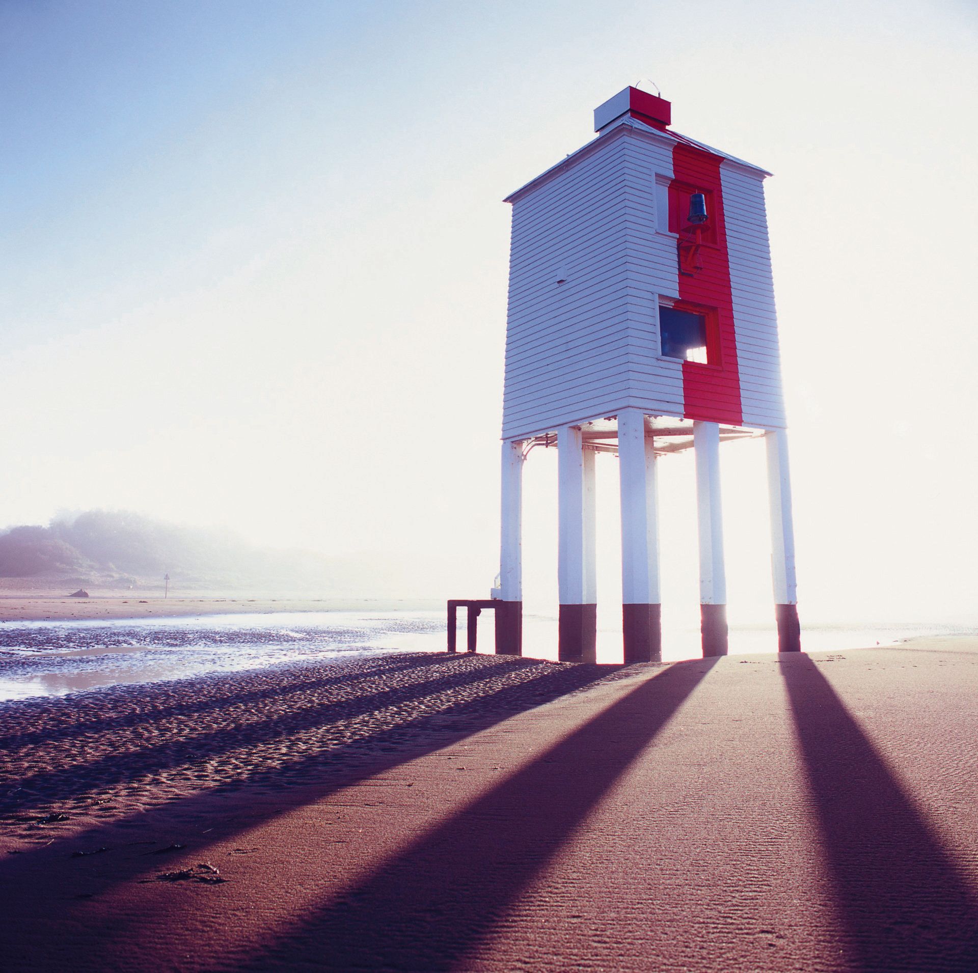 The lighthouse on Burnham-on-Sea beach