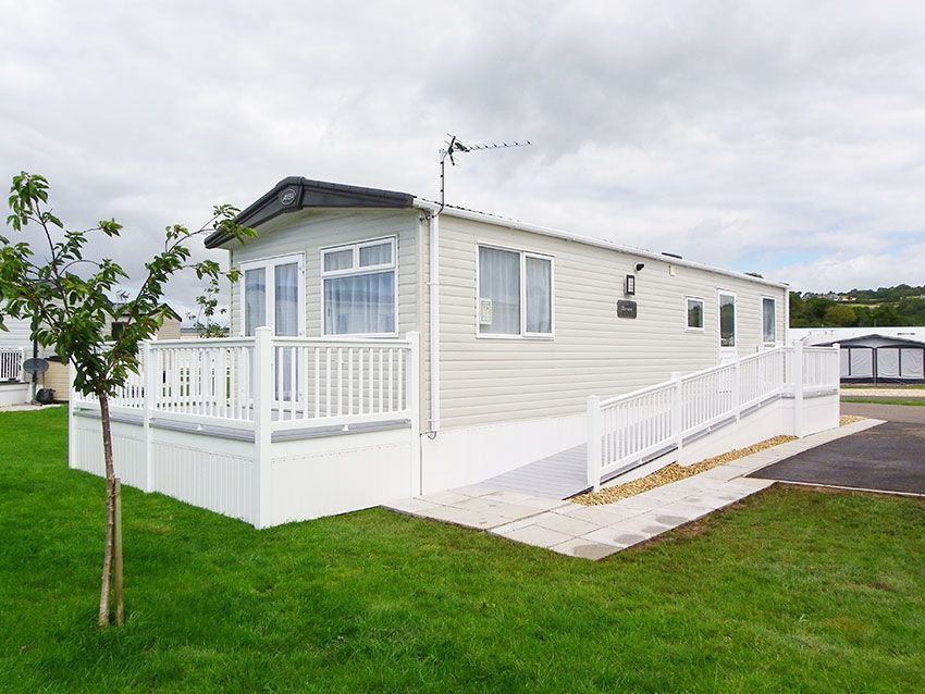 wheelchair accessible holiday caravan with ramp access