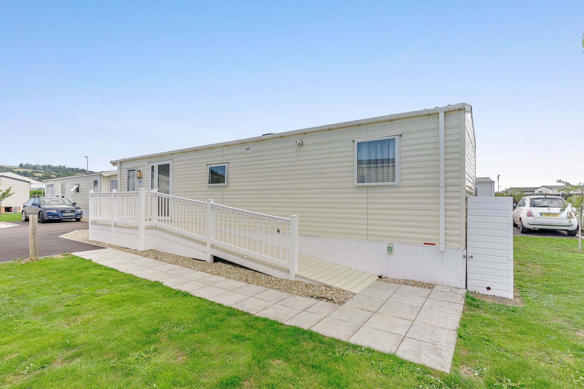 wheelchair accessible holiday caravan with ramp access