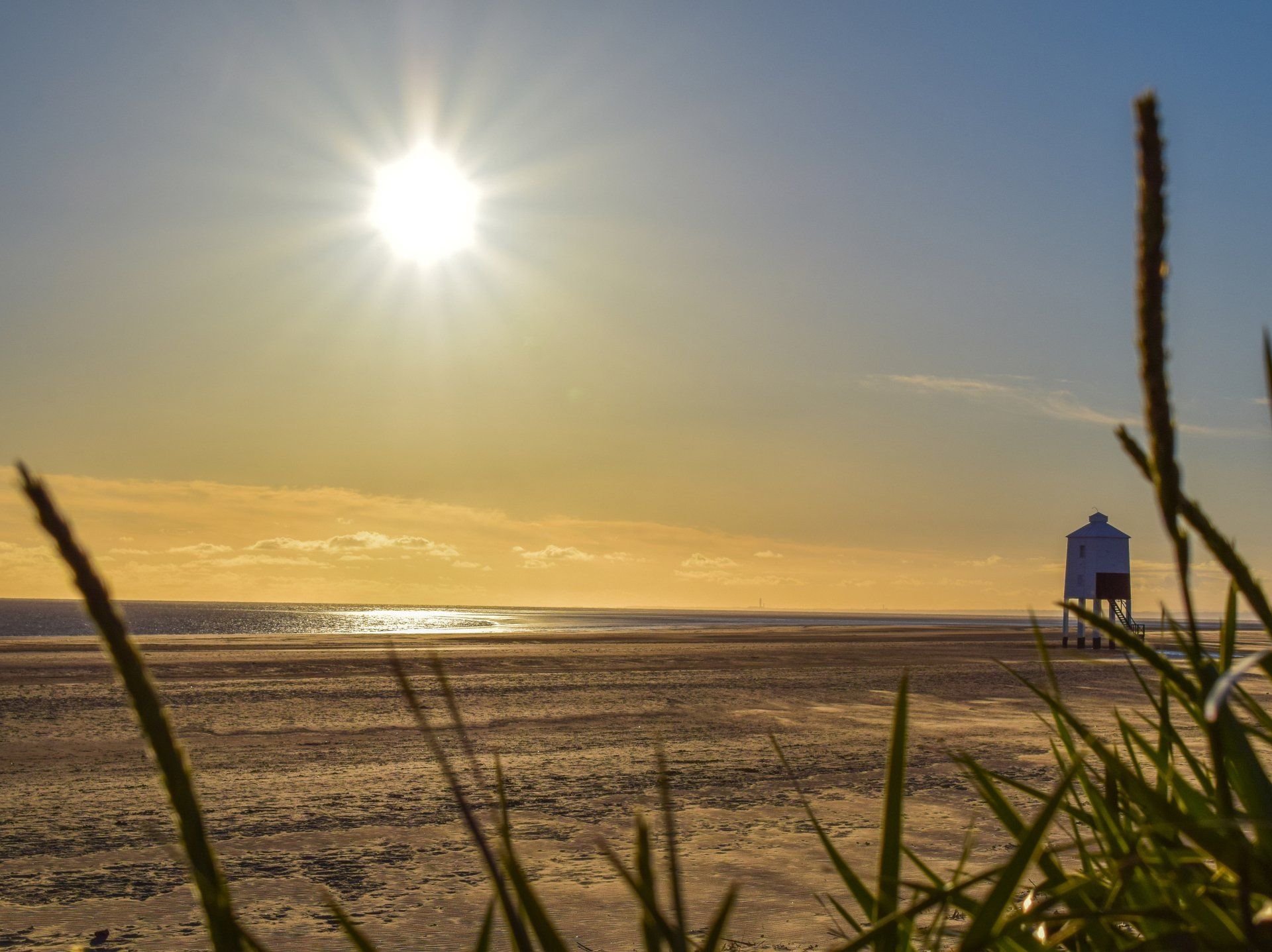 Burnham beach in Somerset is close to all of our holiday parks
