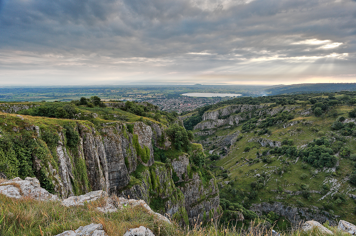 Views of Cheddar Gorge and Caves in Somerset.