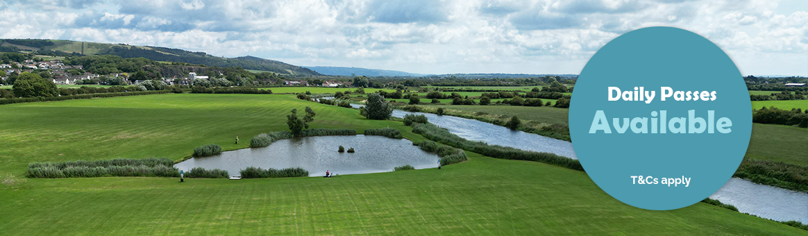 Fishing lake at our Somerset holiday park