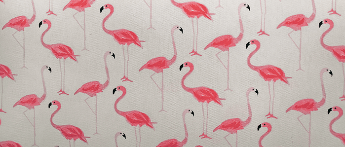 Flamingo print fabric