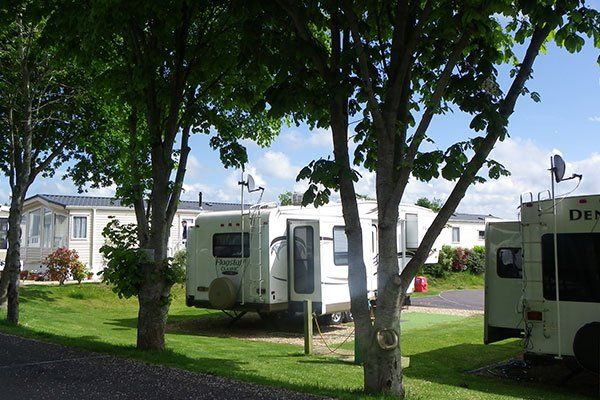 Caravans and motorhomes at our holiday park near Burnham-on-Sea
