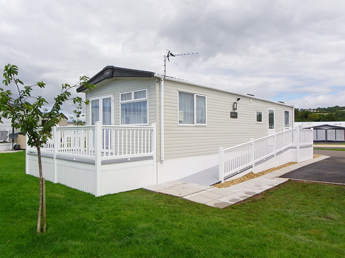 accessible holiday caravan with ramp