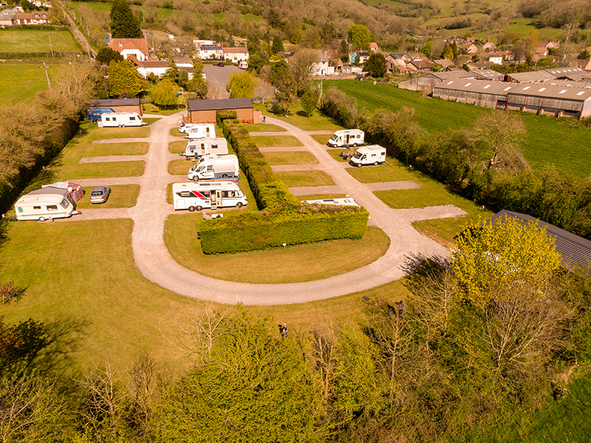Caravan park near cheddar.