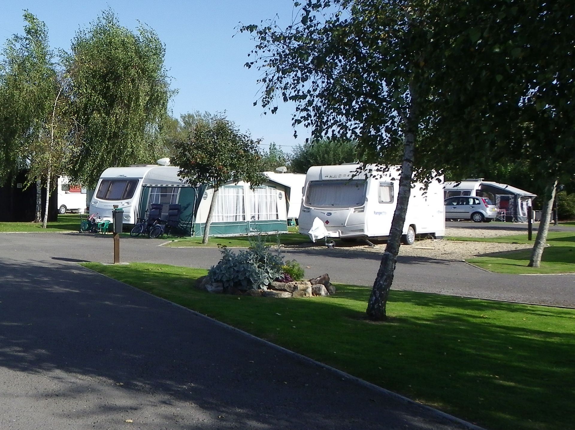 seasonal caravan pitch at our somerset campsite