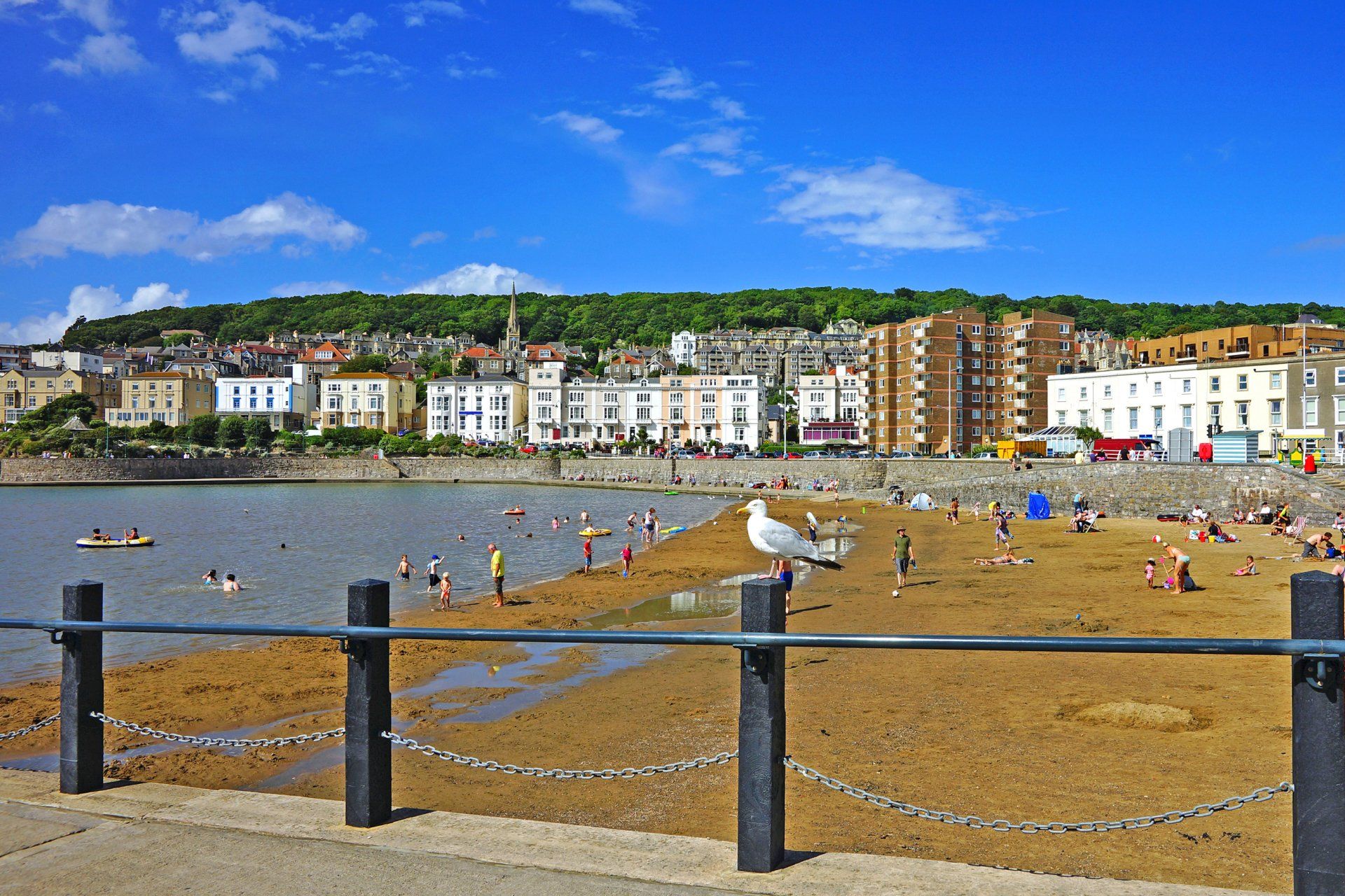 Marine Lake in Weston-super-Mare near our holiday park where you can buy static caravans.