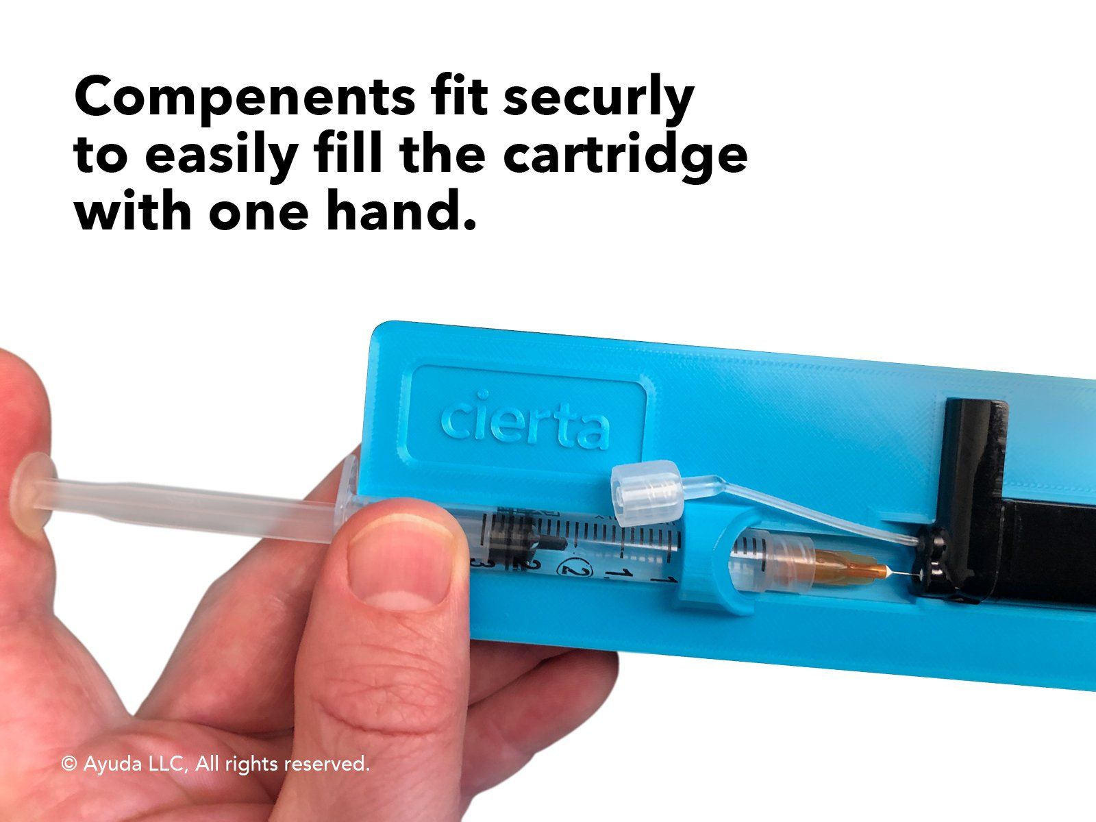 Cierta Accurately fill your tslim X2 cartridge every time.