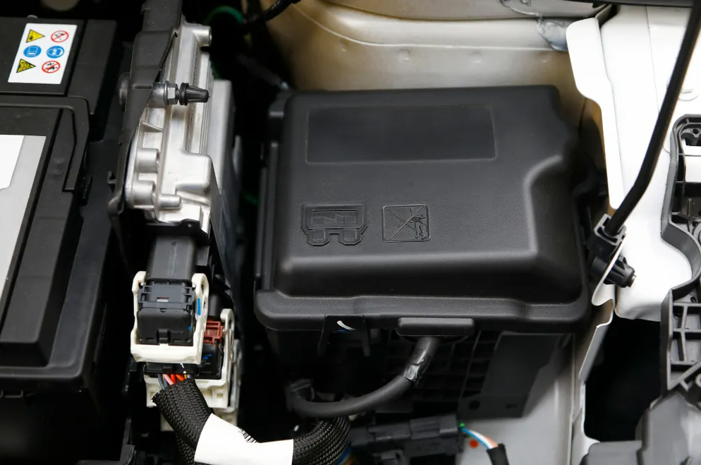 Car Engine Compartment, Black Fuse Box With Battery — GZM 4x4 Performance In Ballina, NSW