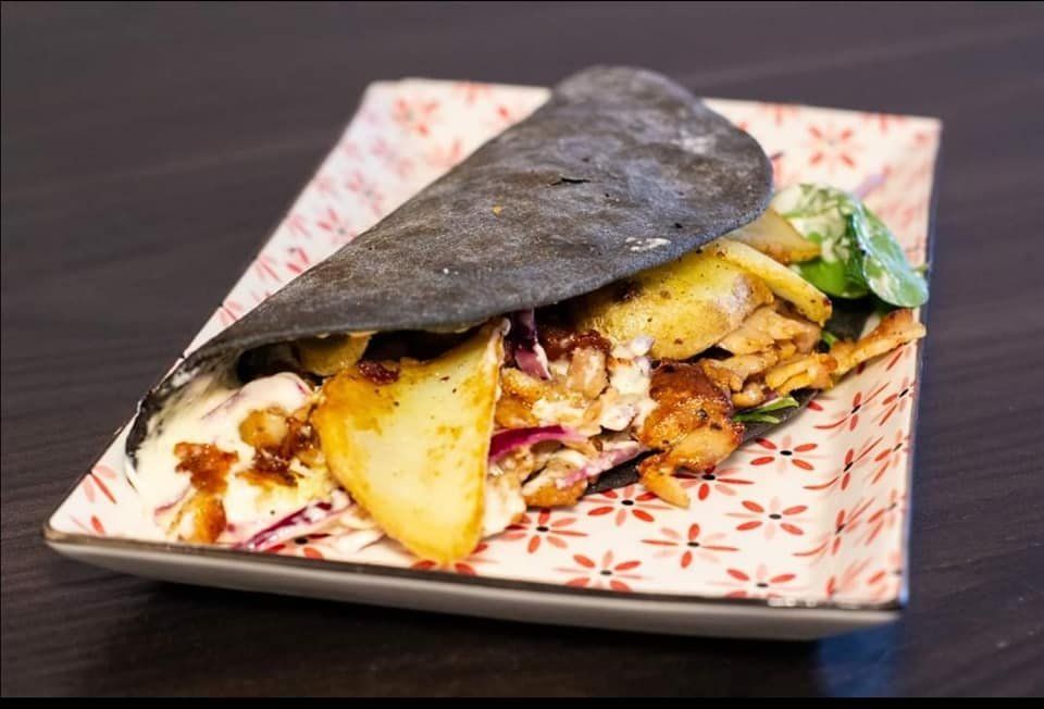 Piadina al carbone vegetale