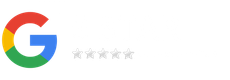 Google logo with 5 stars.