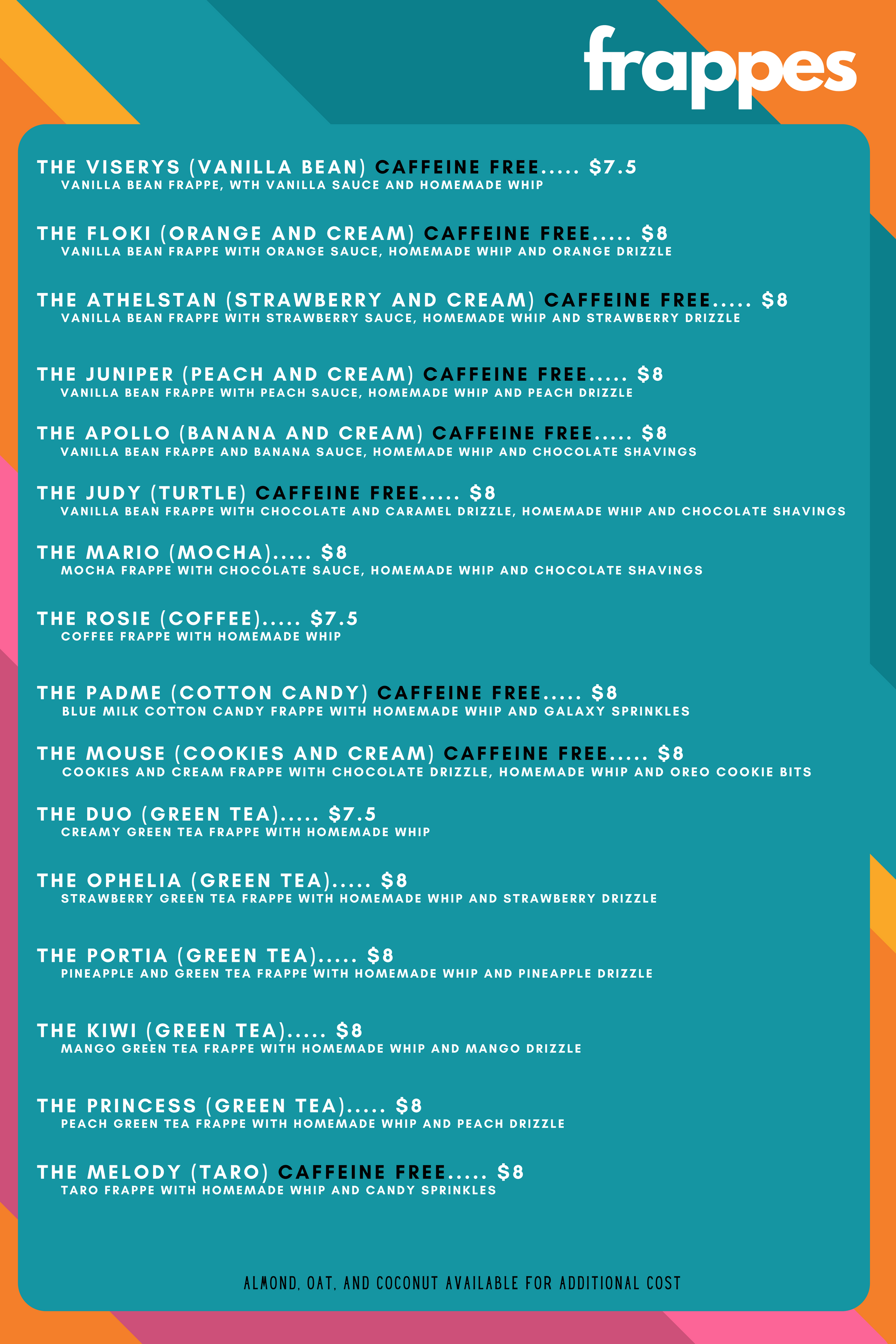 Frappe Menu