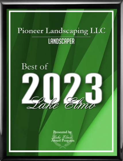 Plaque for Pioneer Landscaping LLC,