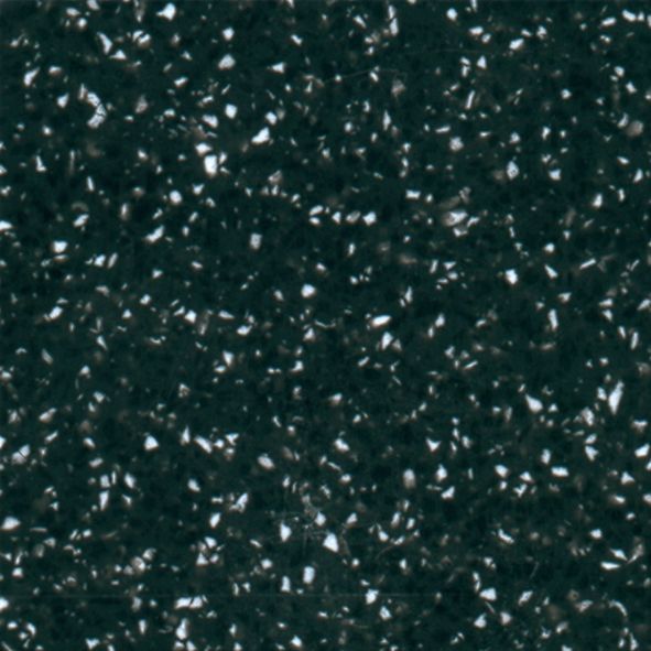 En sort baggrund med hvide prikker på