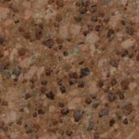 Et nærbillede af en bordplade af brun granit.