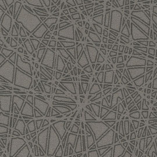 Et nærbillede af et gråt stof med et geometrisk mønster på.