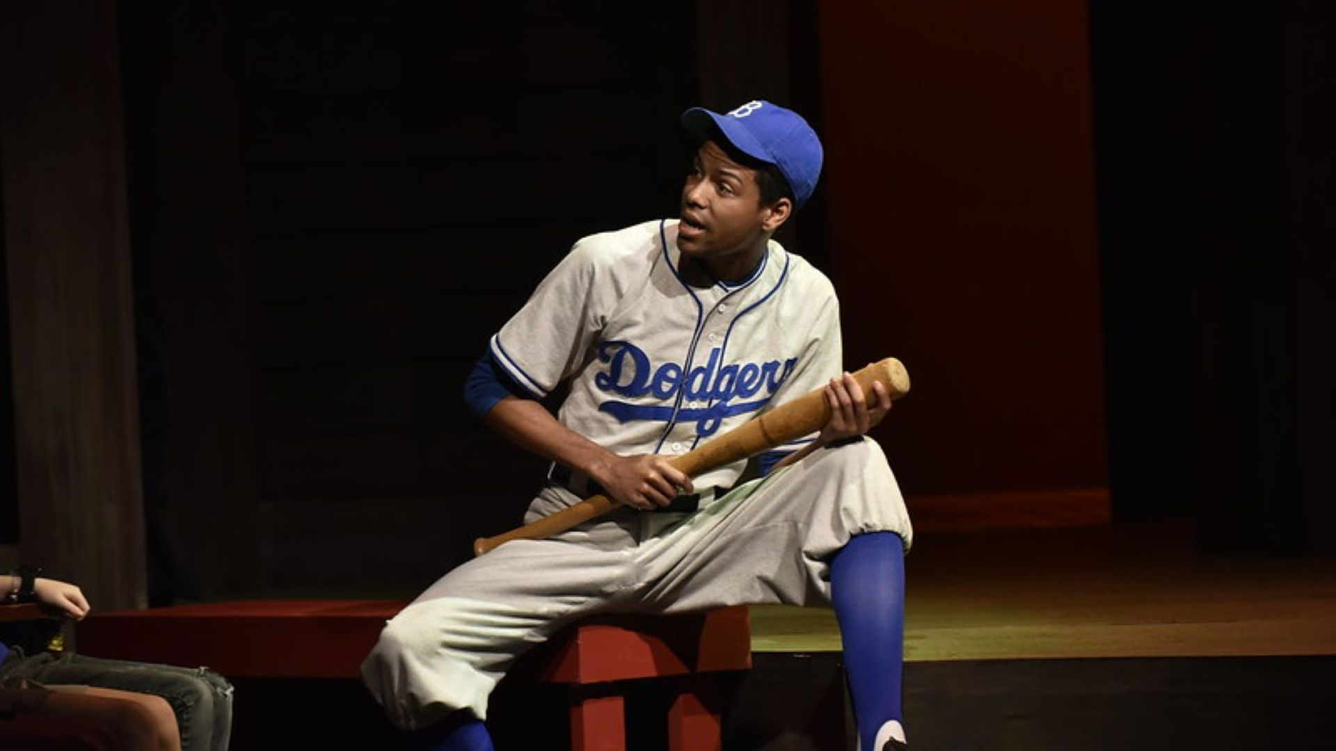 Actor Johnathan Arvelo (Jackie Robinson in the world premiere production at Orlando Shakes)
Photo credit Tony Firriolo 