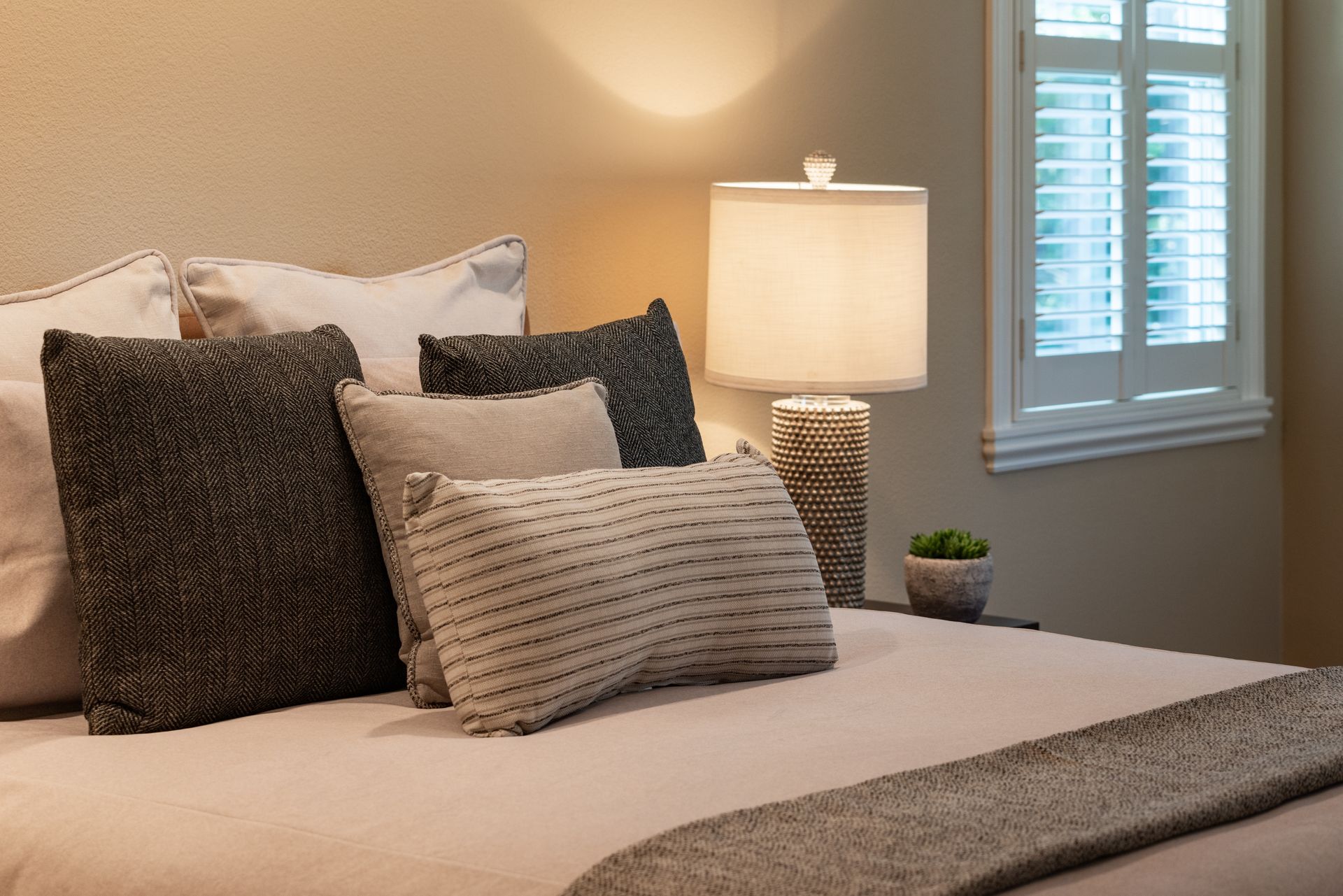 Luxury Bedroom with Large Window