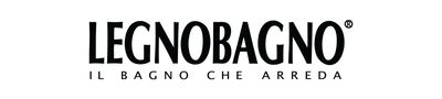 A black and white logo for legnobagno il bagno che arreda