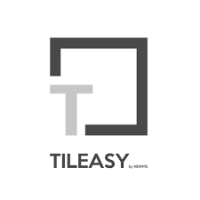 Un logo in bianco e nero per un'azienda chiamata Tileas.