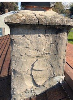 Chimney Works — Concrete Chimney before in Lititz, PA