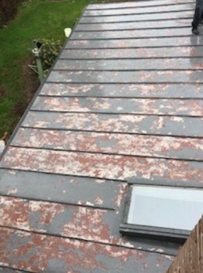 Professional Roof Deck Repairs — Old Roof Deck before in Lititz, PA