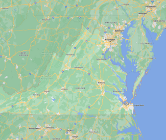 Map of Virginia