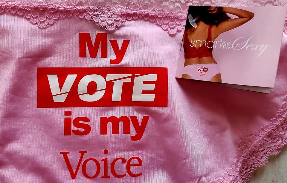 vote pink panties
