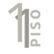 Un logotipo para una empresa llamada piso con un número y la palabra piso sobre un fondo blanco.