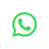 Un icono verde de WhatsApp con un teléfono en un círculo sobre un fondo blanco.