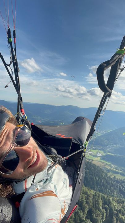 Valentin en coaching en l'air