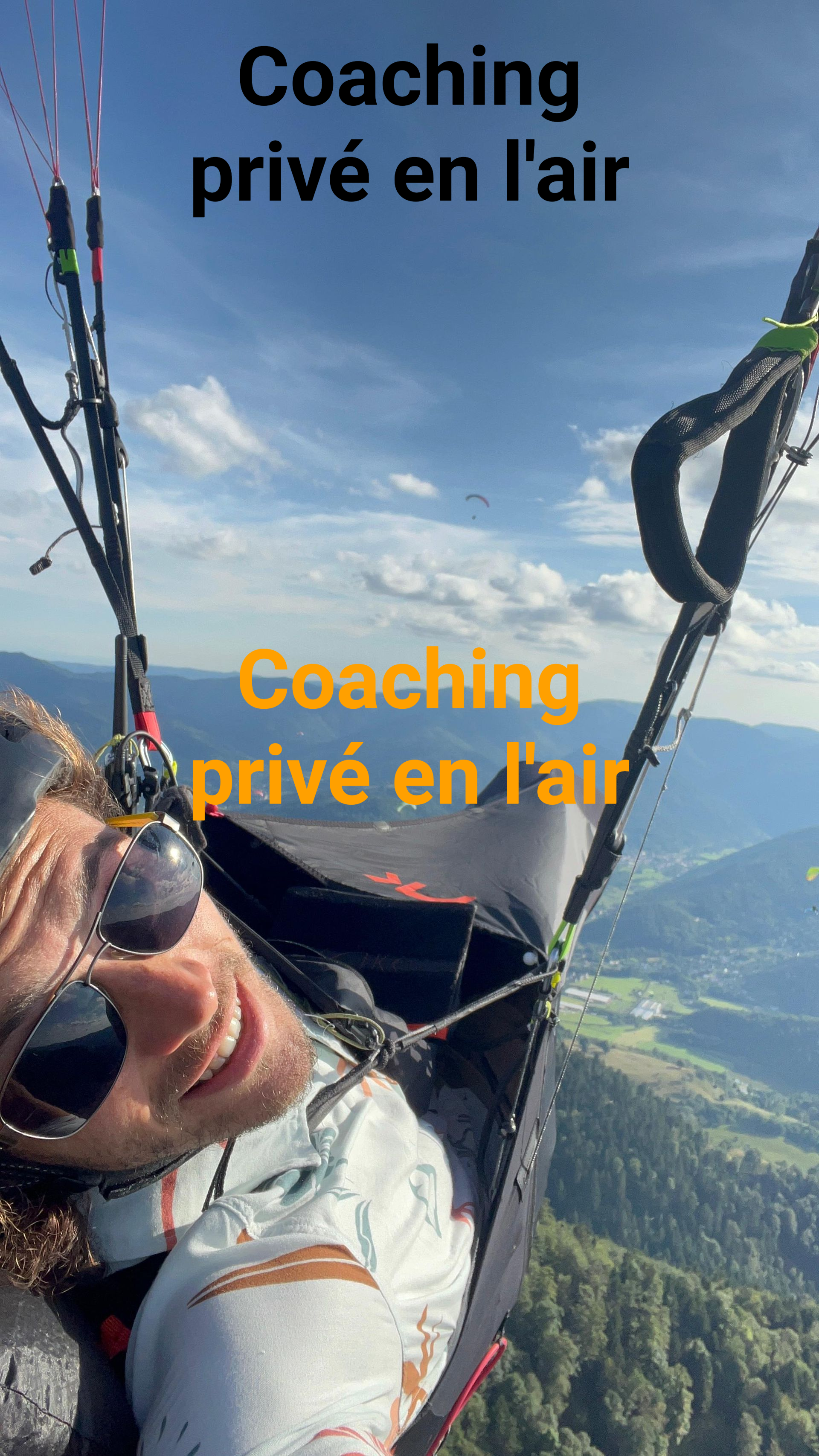 Valentin en coaching en l'air
