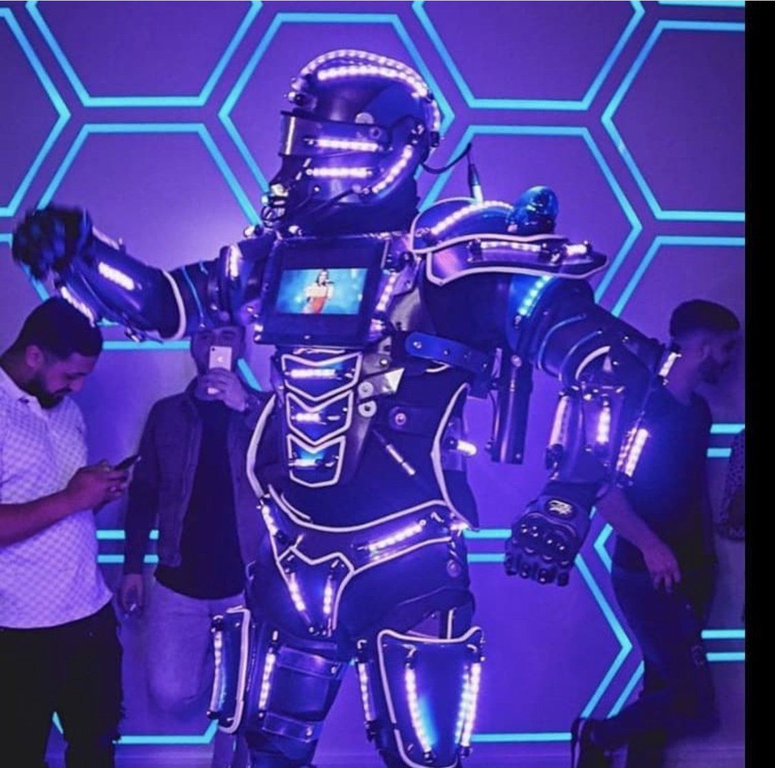 Silva Entertainment Blauwe LED Robot