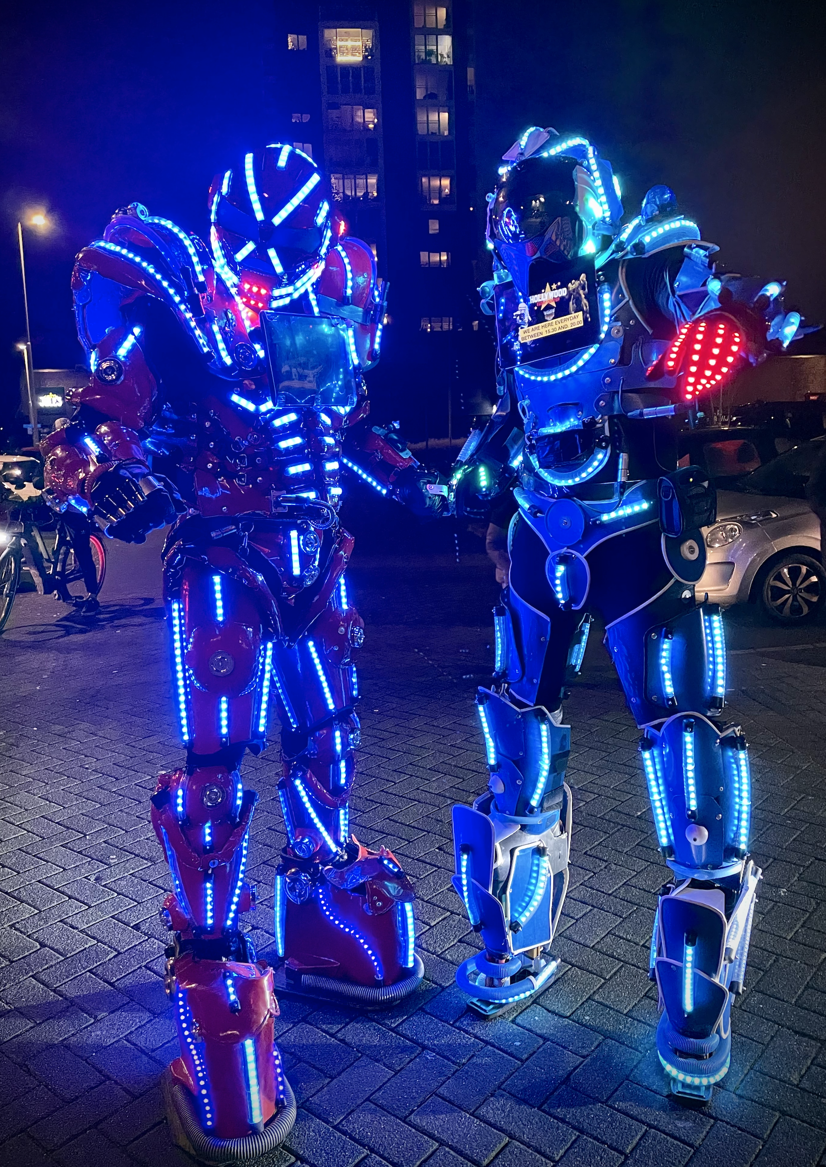 Blu Stiltwalker LED Robots