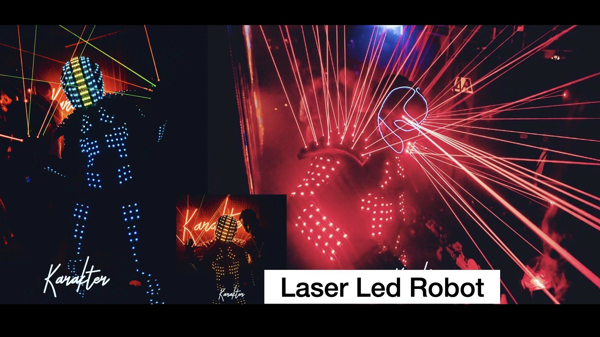 Laser Led Robot