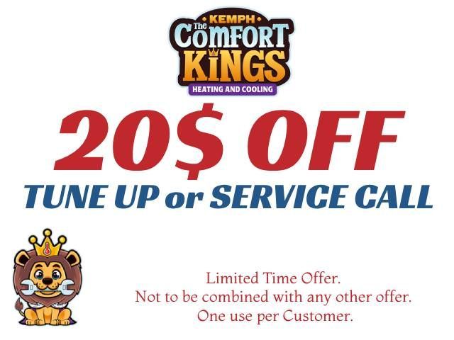 A comfort kings tune up or service call advertisement
