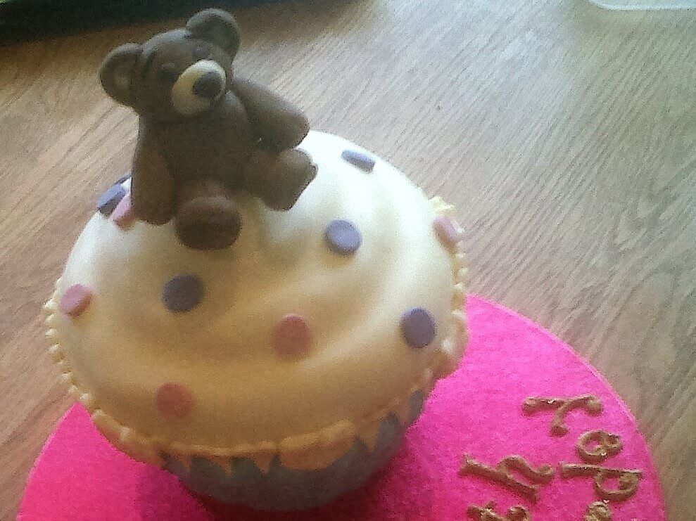 cupcake bear birthday cake