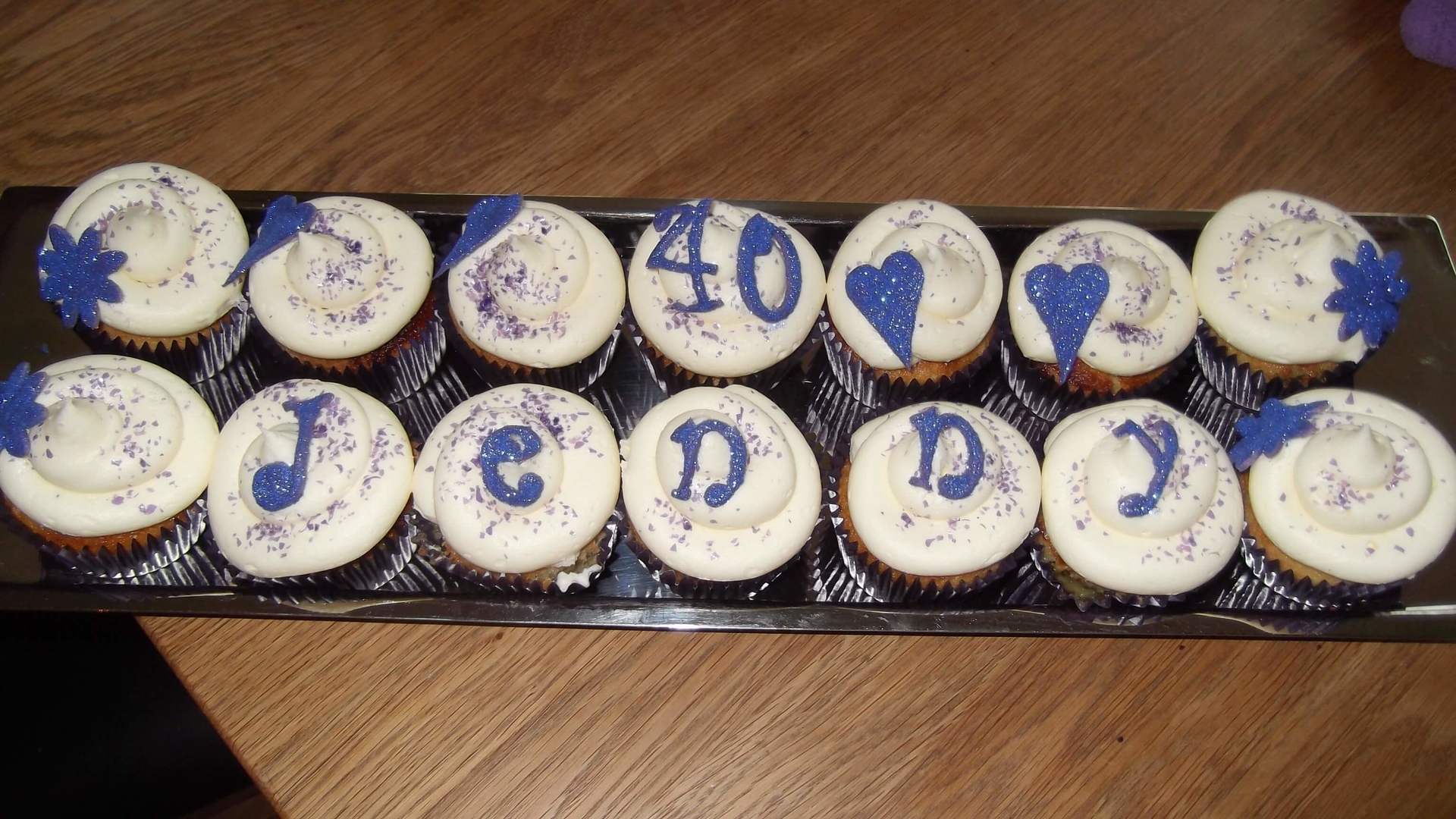 cupcakes with writing