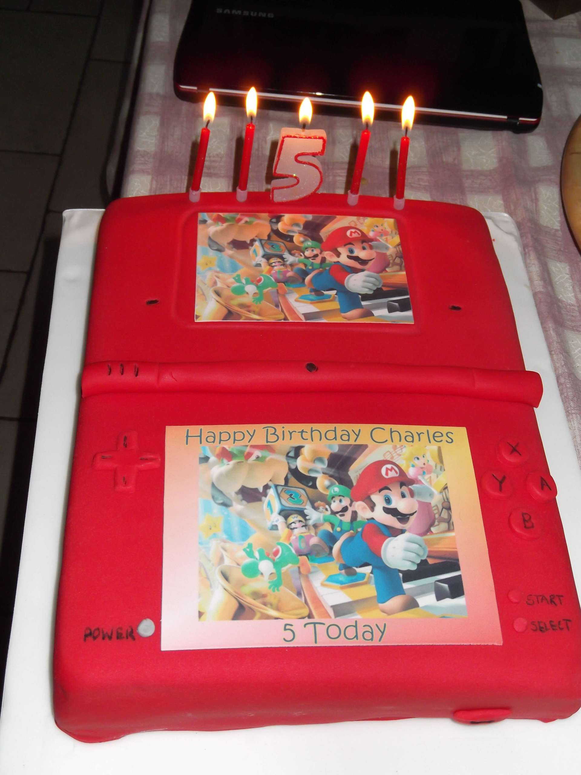 nintendo birthday cake