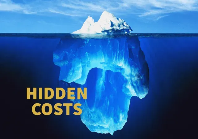 iceburg of hidden costs