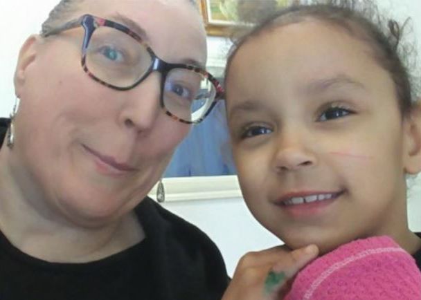 Woman and Child Smiling