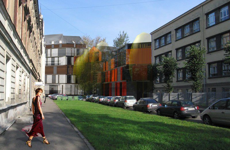 Ēku komplekss Ganu ielā | Arhitektūras birojs MODUS-R