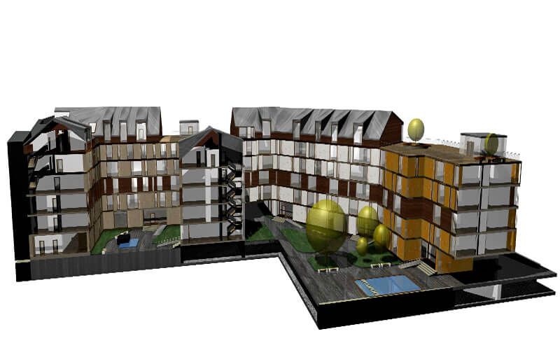 Ēku komplekss Ganu ielā | Arhitektūras birojs MODUS-R