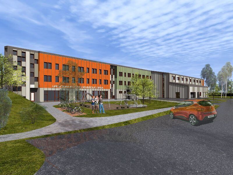 Mūzikas un mākslas skola Upesciemā | Arhitektūras birojs MODUS-R