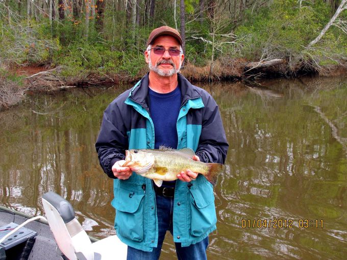 Gary Justic caught a bass