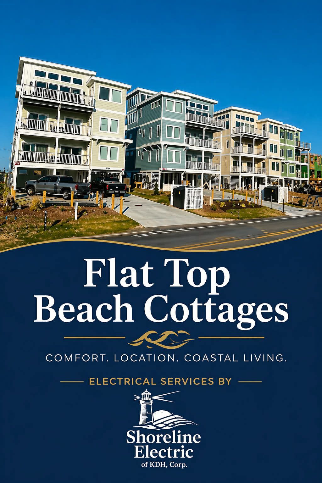 Flat Top Cottages electrcial done by Shoreline Electric of KDH