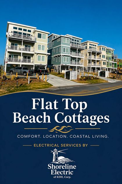 Flat Top Cottages electrcial done by Shoreline Electric of KDH